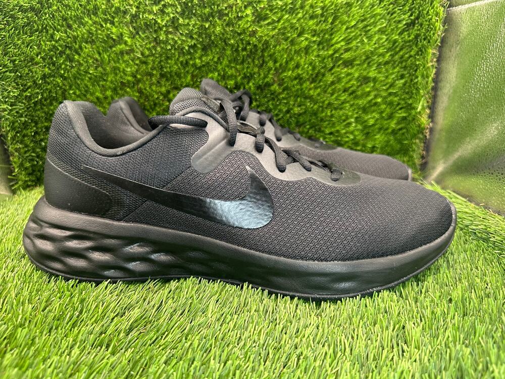 Nike Revolution 6 DC3728-001 Athletic Sneaker Men's 13 Black Mesh Running Sports